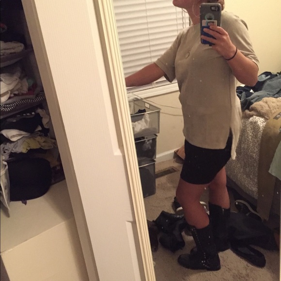 Gray suede top - Picture 5 of 5